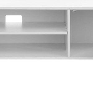ZAZA Home lowboard in Scandinavische stijl, tv-plank, tv-tafel, tv-meubel, voor je flatscreen, gameconsoles, woonkamer, kantoor, wit