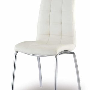 ZAZA Home Set van 2 Stoel ‘Merlino’ in PU Wit