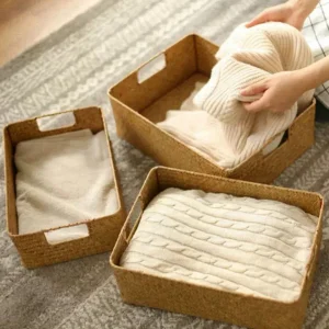 Wasmand - Stijlvol Natuurlijk Vlechtwerk voor Georganiseerde Wasruimte