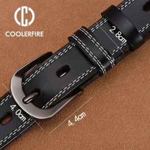 riemen dames - elegante rode leren riem voor een stijlvolle look