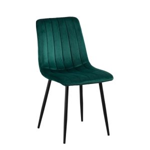ZAZA Home Jayden fluwelen eetkamerstoelen Groen