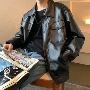 Leren jassen heren - Zwart met stoere uitstraling voor een krachtige look