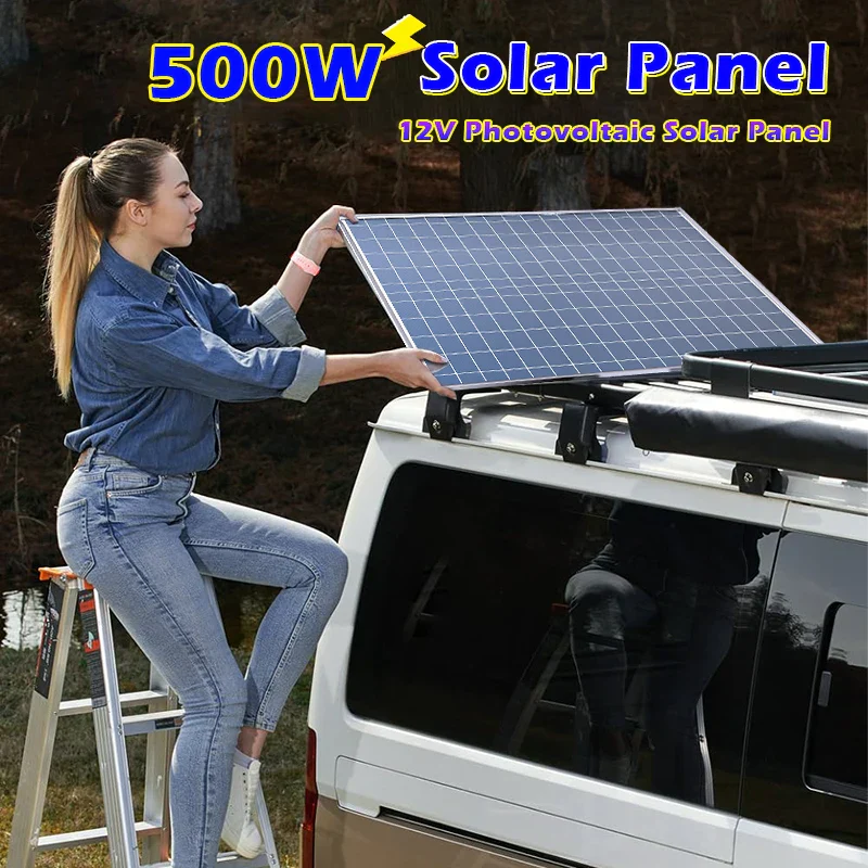Zonnepaneel - 500W krachtige zonne-energie voor uw camper - Afbeelding 2