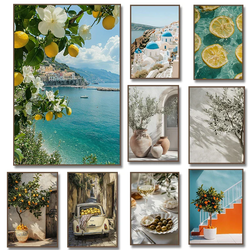 Posters - Mediterrane Sfeer met Zonnige Details voor Thuisdecoratie - Afbeelding 2