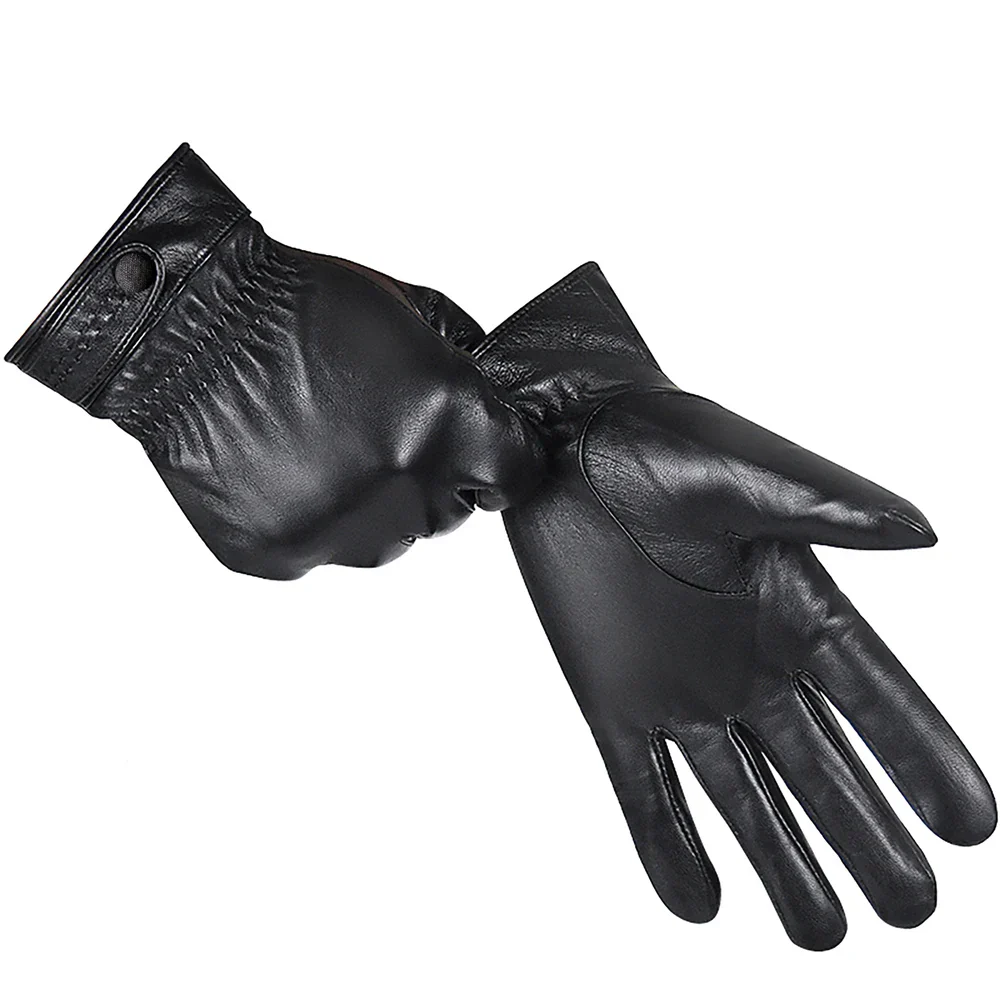 lederen handschoenen heren - elegante zwarte afwerking voor stijlvolle bescherming - Afbeelding 9