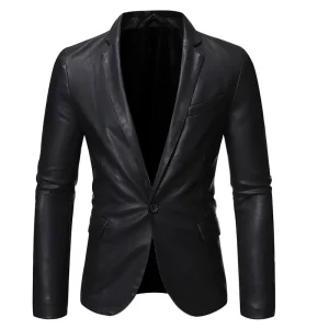 Leren jas heren - Zwart met klassieke snit voor een tijdloze look