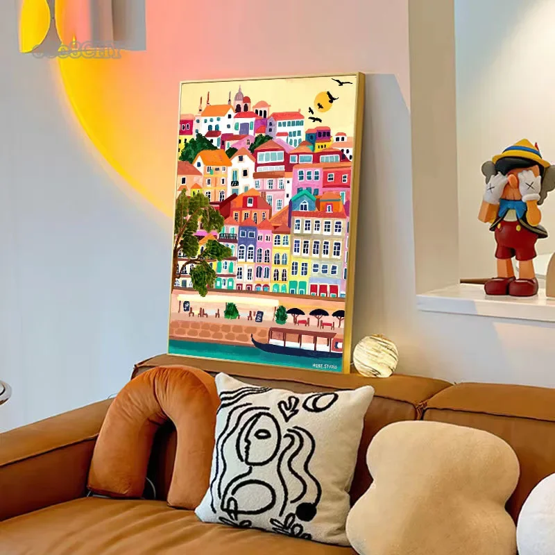 Posters - Kleurrijke Reisserie voor een Betoverende Woonkamer - Afbeelding 4