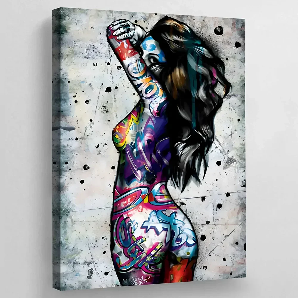Posters - Kleurrijke Kunstwerken met Graffiti Details voor Muurdecoratie - Afbeelding 3