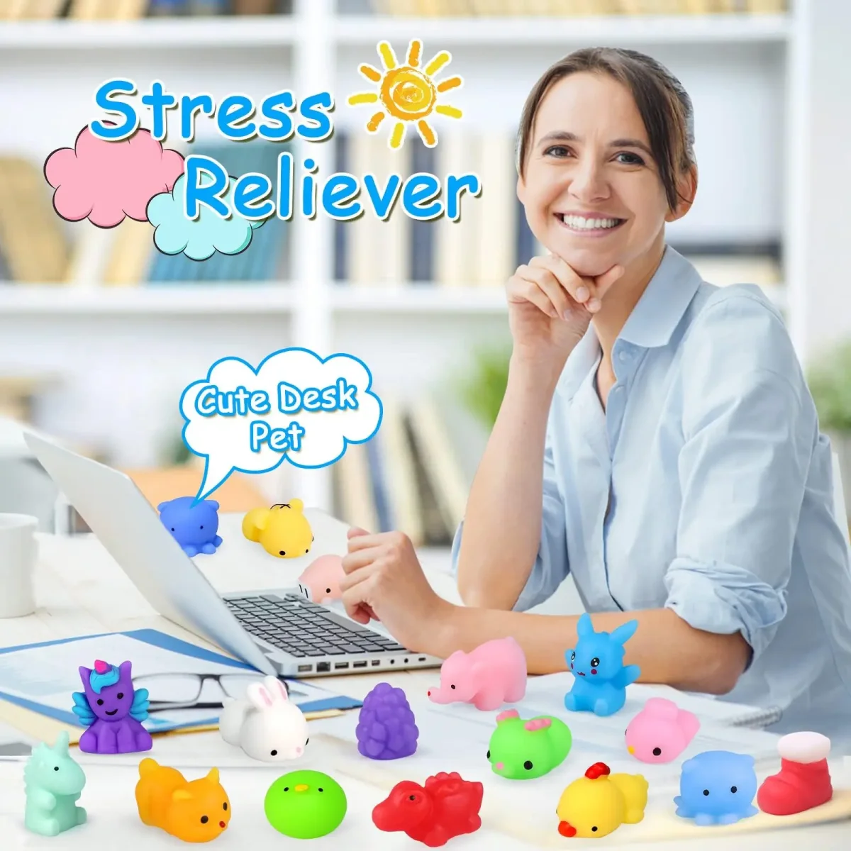 fidget toys - kleurrijke verzameling die stress vermindert - Afbeelding 6