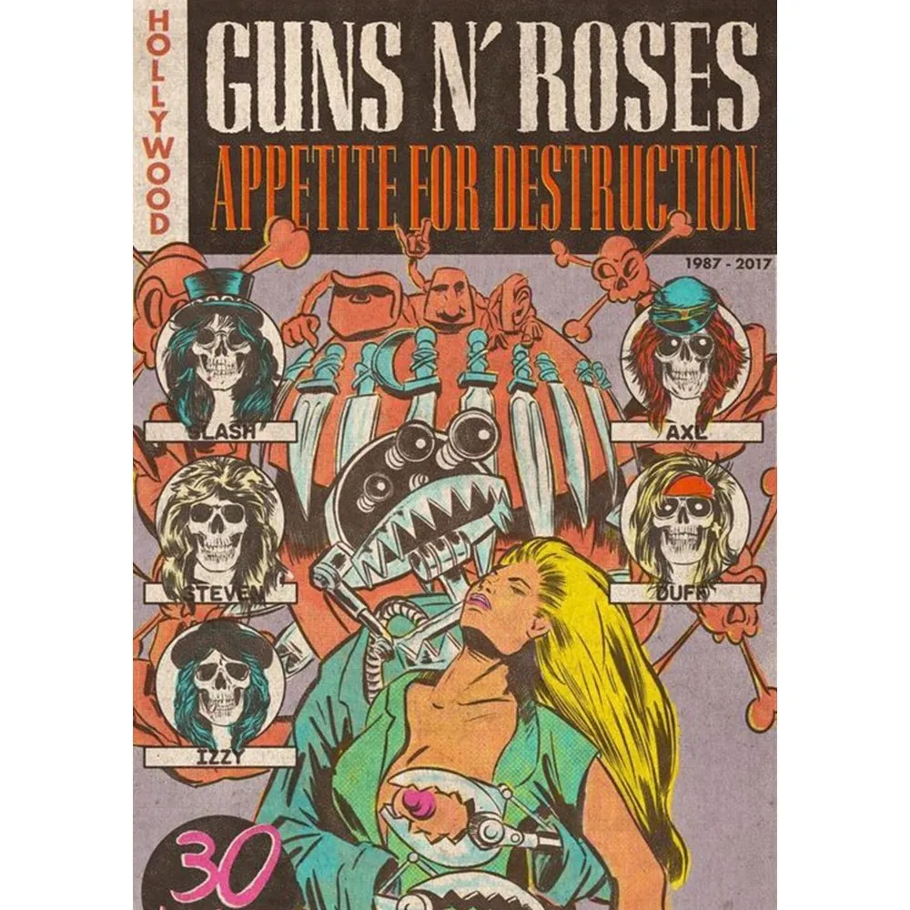 Posters - Guns N' Roses Iconische Collectie voor Rockfans - Afbeelding 8
