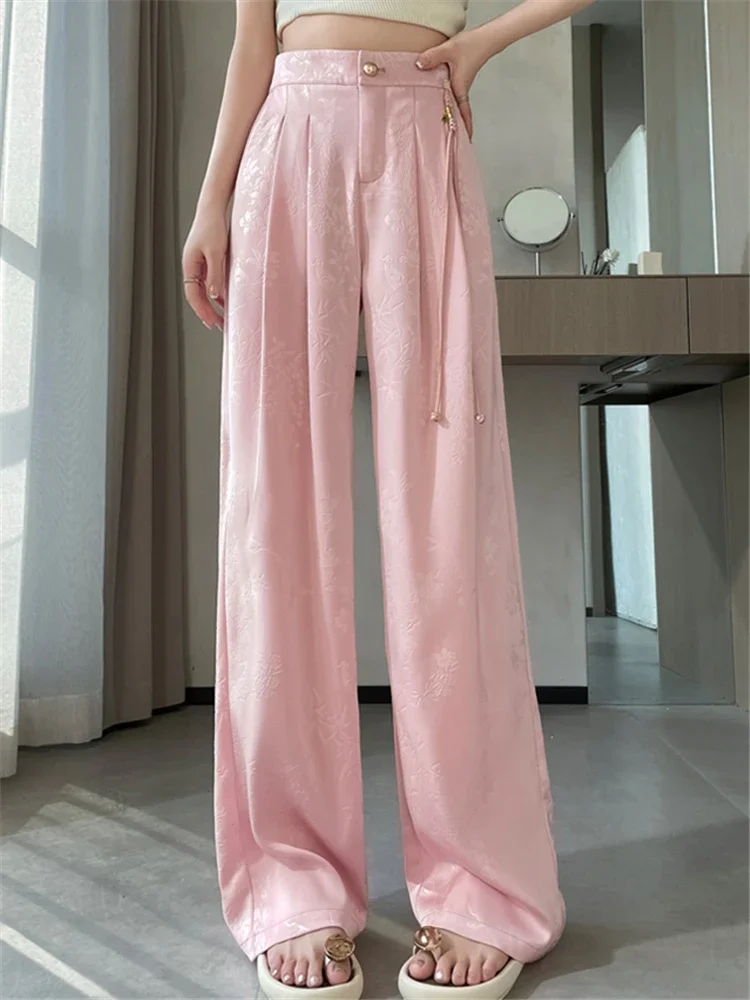 Linnen broek dames - elegante zwarte bloemenprint voor ultiem comfort - Afbeelding 4