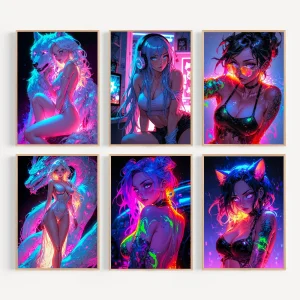 Posters - Neon Artistry Collection voor Stijlvolle Muurdecoratie