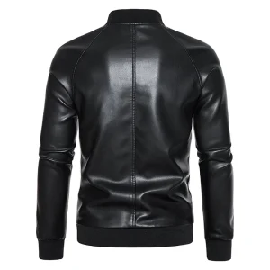 Leren jassen heren - Zwart lederen bomberjack voor een stoere look