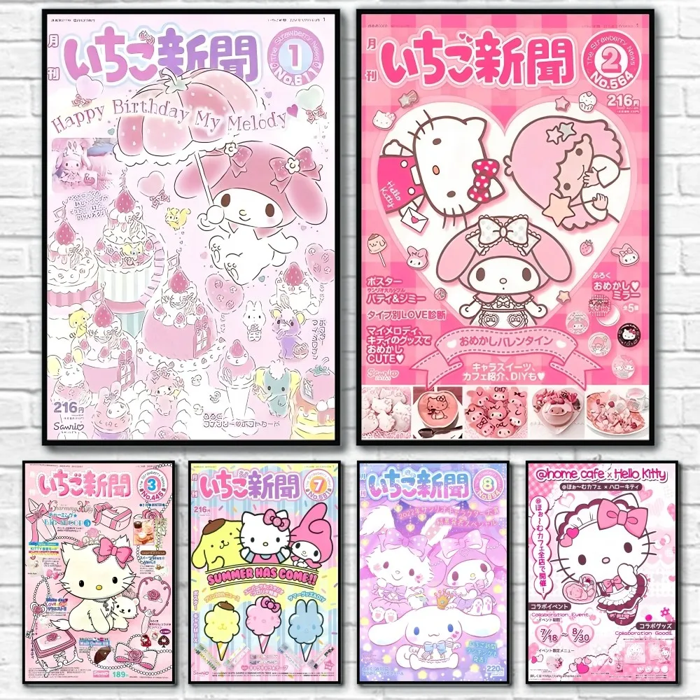 Posters - Schattige Hello Kitty Collectie voor Thuisdecoratie - Afbeelding 2