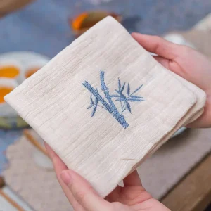 Theewaar - Thee accessoires met bamboe dessin voor thee drinken