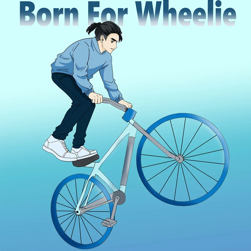 fietszadel met dynamische blauwe graffiti print voor ultiem comfort - Afbeelding 3