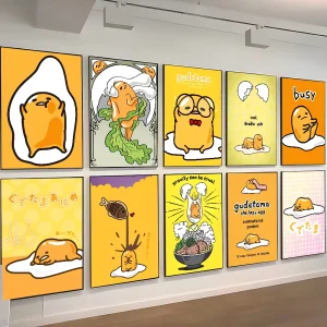 Posters - Kleurrijke Gudetama Collectie voor Lachende Muren