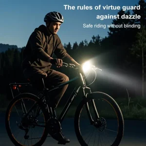 Fietslamp LED - Zonne-energie met Zoomfunctie voor Veilig Fietsen