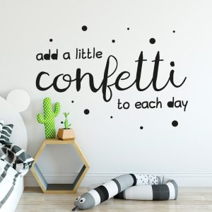 Muursticker add a little confetti to each day