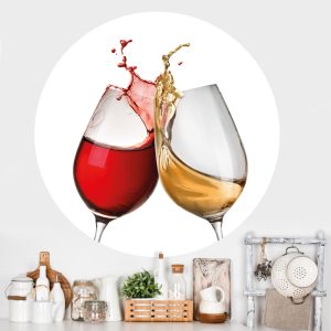 Muursticker keuken – wijnglas