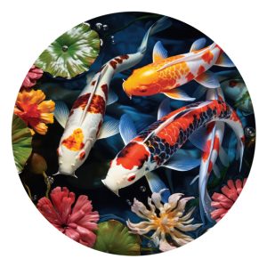 Muurcirkel vissen Koi