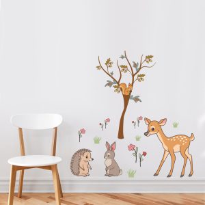 Muursticker bosdieren