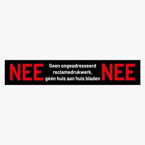 Nee nee sticker