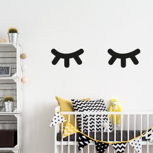 Muursticker slapende ogen (Sleepy eyes)