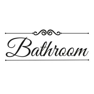 Deursticker bathroom / badkamer