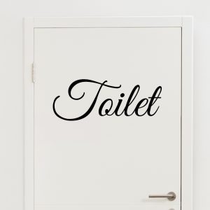Deursticker “Toilet” naar wens