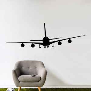 Vliegtuig muursticker van een Boeing 747