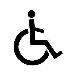 Sticker Invalide toilet